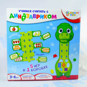 Развивающая настольная игра Учимся считать с Динозавриком